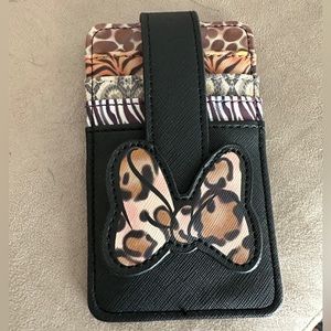 Disney Parks Minnie Animal Print Card Wallet
